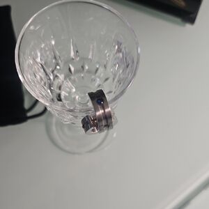 Stainless steel earrings with Blue Sapphire Accent